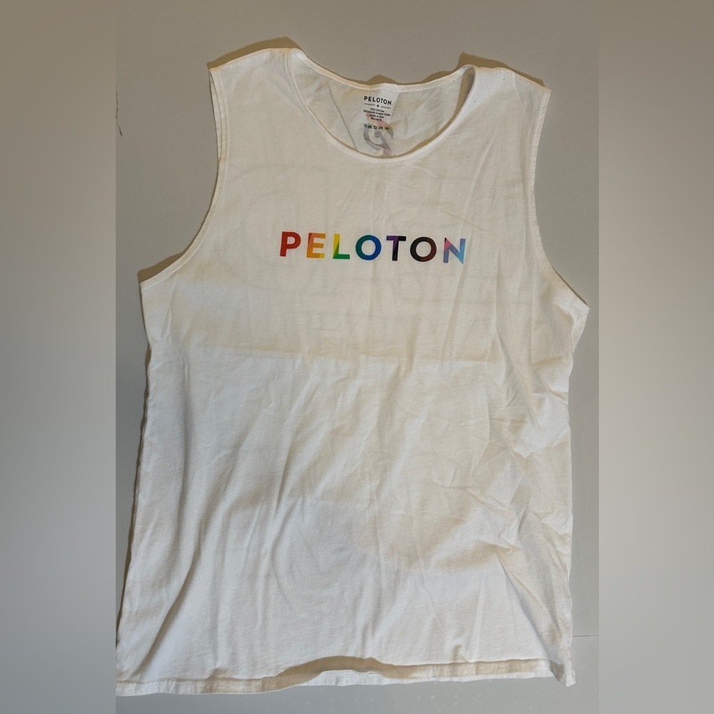 Peloton Pride Tank Top with Rainbow Logo